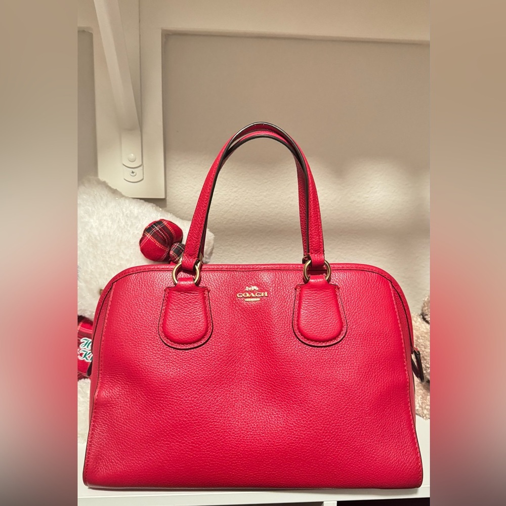 Coach Vibrant Red Satchel